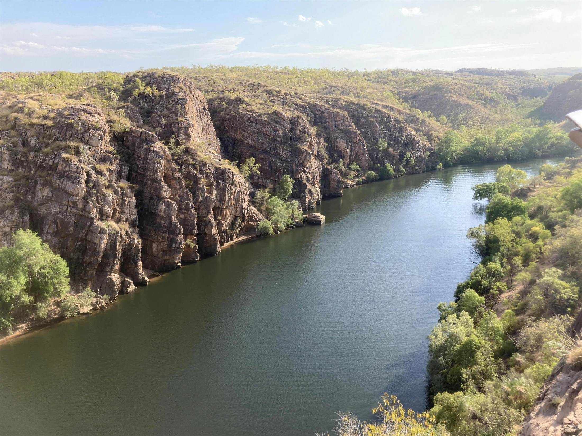 A wild gorge carved by an ancient river
